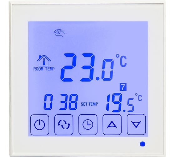 Изображение товара Терморегулятор Rexant сенсорный с автоматическим программированием R200W, белый 51-0573