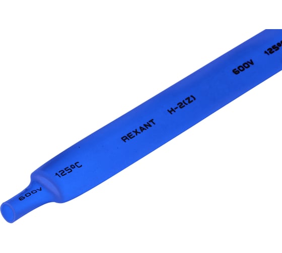 Изображение товара Термоусаживаемая трубка REXANT ТУТ нг 9.0/4.5 мм, 50 шт. по 1м, синяя 20-9005