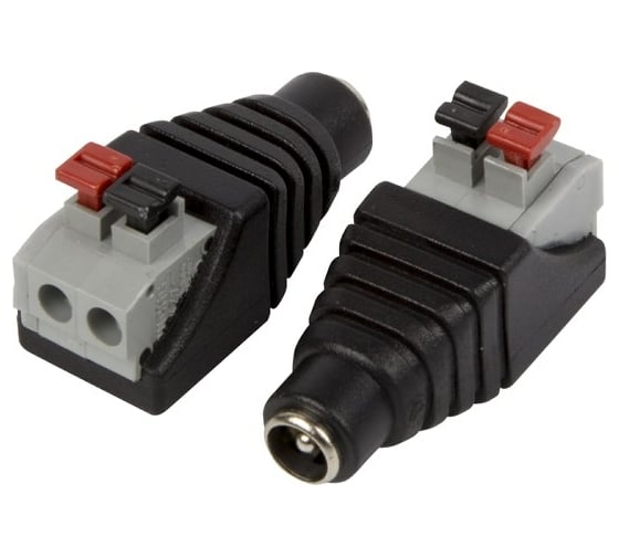 Изображение товара Разъем питания REXANT DC гнездо 2,1х5,5, с быстрозажимной колодкой, 50 шт. 14-0315-2