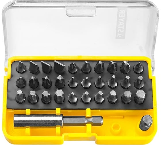 Изображение товара Набор PROFI биты Cr-Mo, в компактном боксе, 32 предмета STAYER 26135-H32