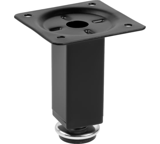 Изображение товара Квадратная опора ТУНДРА OKV001BL d=25x25 мм, H=80 мм, цвет черный 9371382