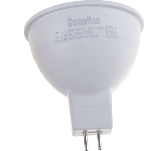 Изображение товара Светодиодная лампа Camelion LED10-JCDR/830/GU5.3 10Вт 220В 13684