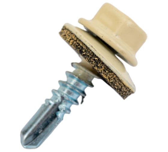 Изображение товара Кровельный саморез КРЕП-КОМП 4,8x19, RAL1015, светлая слоновая кость, 250 шт. ск48191015кф