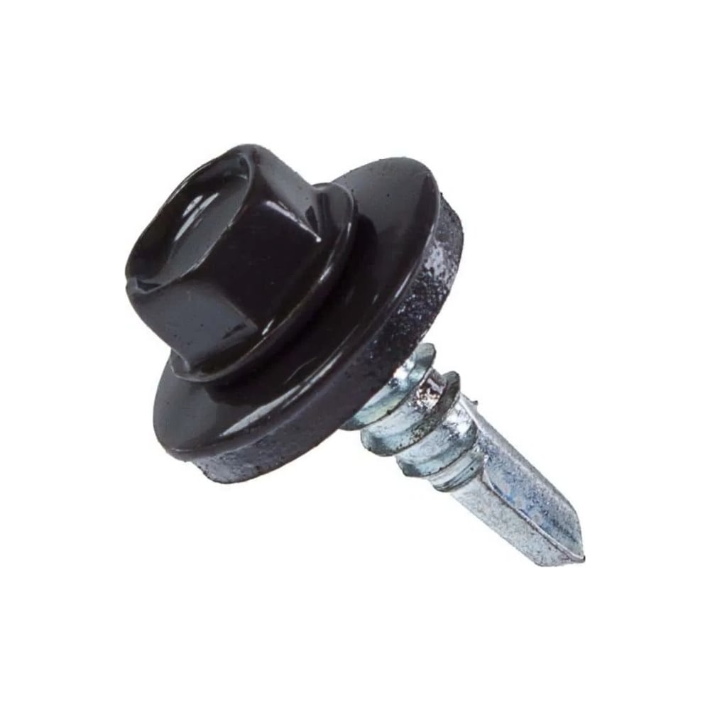 Изображение товара Кровельный саморез КРЕП-КОМП 4,8x19 RAL 8019 серо-коричневый 4500 шт