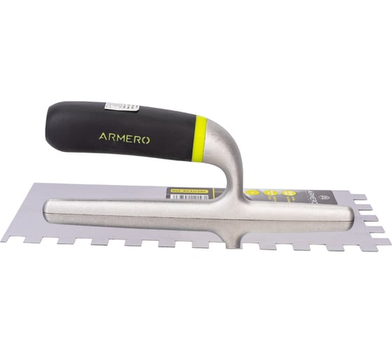 Изображение товара Зубчатая гладилка из нержавеющей стали Armero 280х130 мм, 12x12 мм AM12-292/A231/292