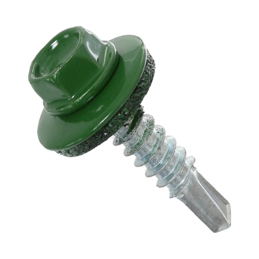 Изображение товара Кровельный саморез КРЕП-КОМП 4,8x19 RAL 6002 зелёный 4500 шт