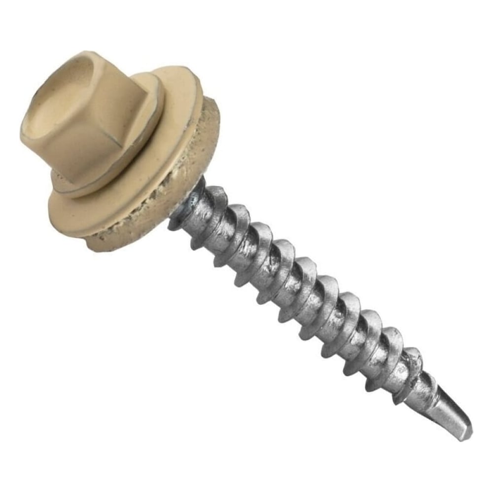 Изображение товара Кровельный саморез КРЕП-КОМП 4,8x51, RAL1014, слоновая кость, 2000 шт. ск511014к