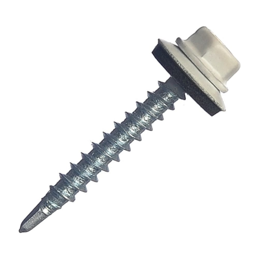 Изображение товара Кровельный саморез КРЕП-КОМП 4,8x70 RAL9003 белый сигнальный, 1500 шт.