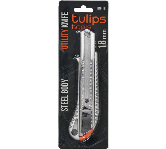 Изображение товара Стальной нож с сегментированным лезвием 18 мм Tulips tools IR16-181