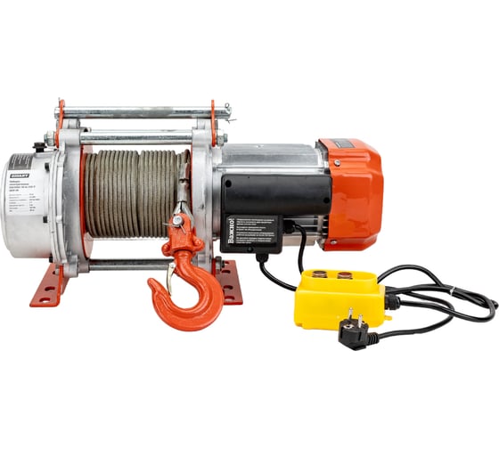 Изображение товара Электрическая лебедка Gigant 500/1000 кг, 220В, 30/15м, Диаметр троса 6мм, GEW-09