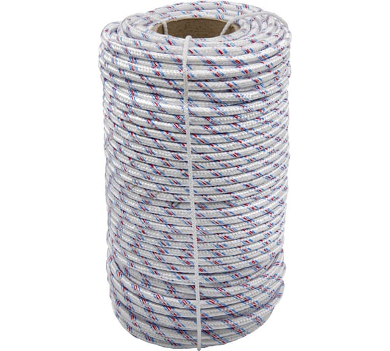 Изображение товара Фал РемоКолор плетеный полипр., D8мм, L 100м, 16-прядный, 520кгс 51-2-008