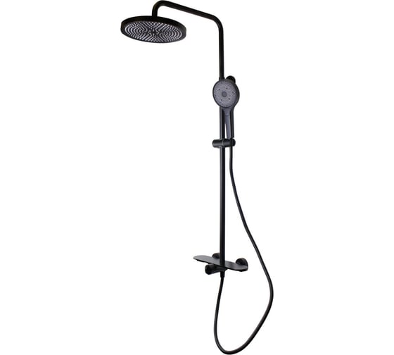 Изображение товара Комплект для ванны и душа Bronze de Luxe ICON черный матовый 80112CB