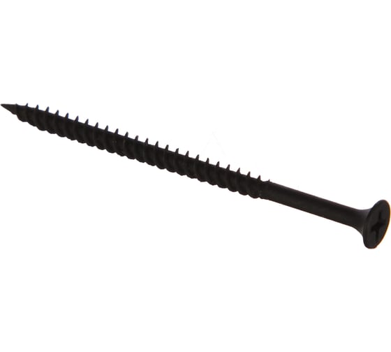 Изображение товара Саморез Качественный КРЕПЕЖ 4,2х70 потай, частая резьба, оксид 570 шт 2000407 КЧ