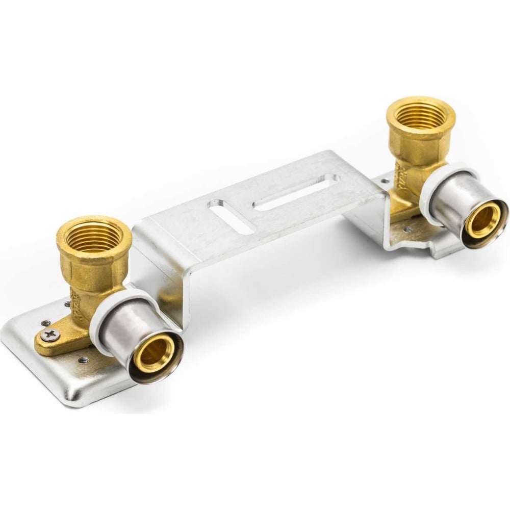 Изображение товара Водорозетка RIIFO Omni 2 шт латунь на монтажной планке пресс резьба 1/2F