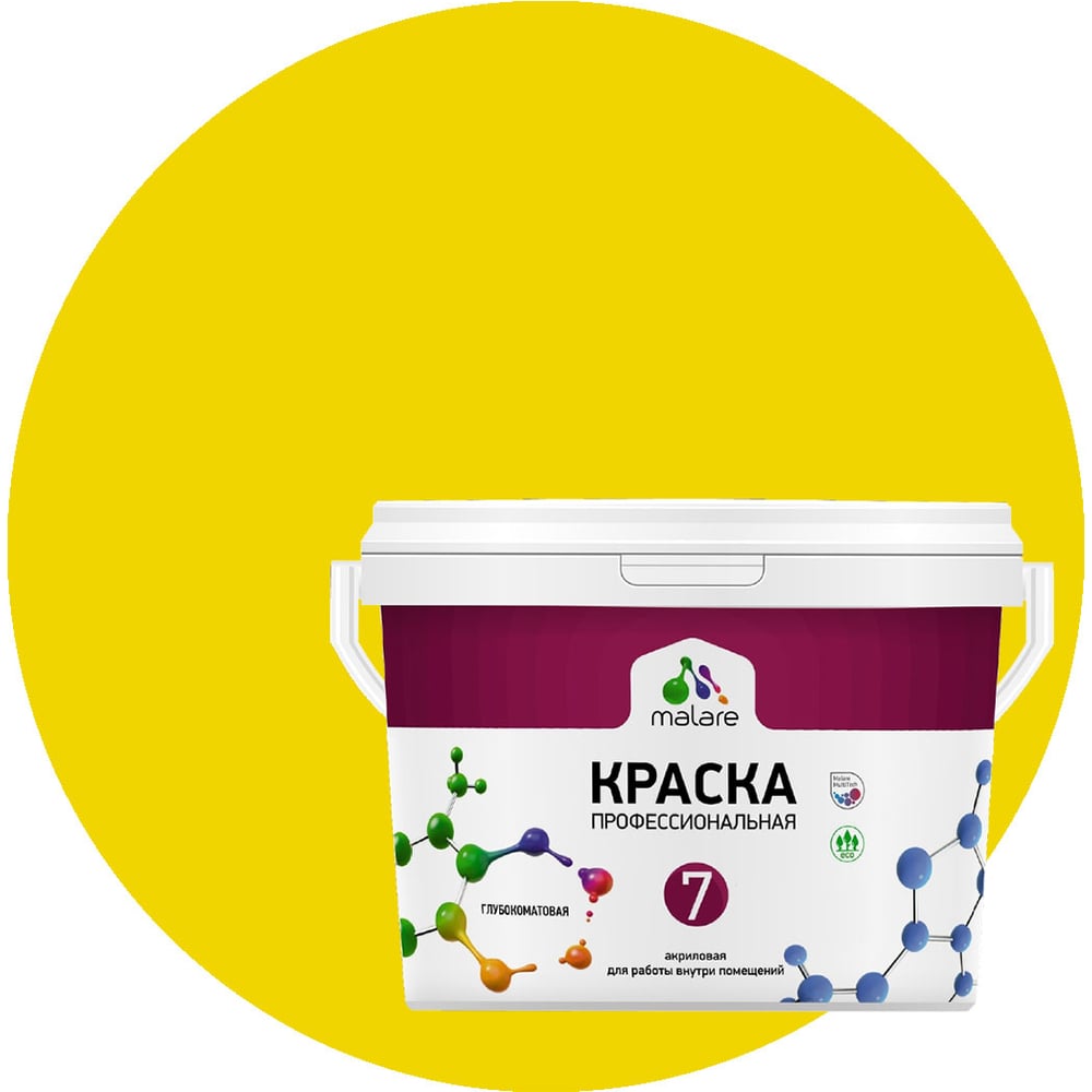 Изображение товара Краска для стен и потолков акриловая Внутри помещения 1 л Евро 7 Весенний Адонис