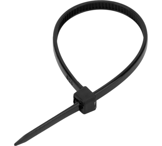 Изображение товара Хомуты СИБРТЕХ 100x2,5 мм пластмассовые черные, 100 шт 45540