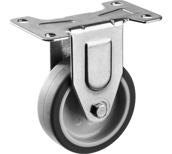 Изображение товара Колесо неповоротное (75 мм; г/п 60 кг; термопластичная резина/полипропилен) ЗУБР 30946-75-F