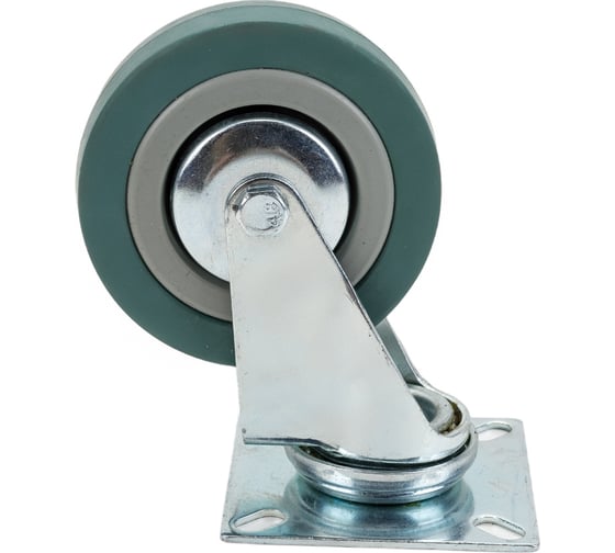 Изображение товара Колесо поворотное (75 мм; г/п 50 кг; резина/полипропилен) ЗУБР 30956-75-S