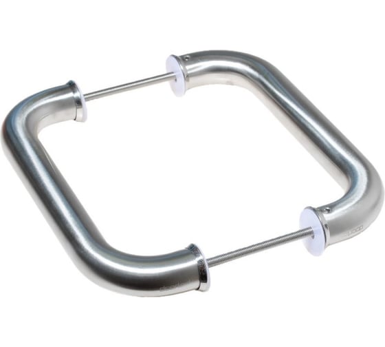 Изображение товара Дверная ручка скоба Doorlock изогнутая DL PHS02/25/200 SS материал нержавеющая сталь, двухсторонний комплект, диаметр 25 мм, межосевое расстояние 200 мм 73655