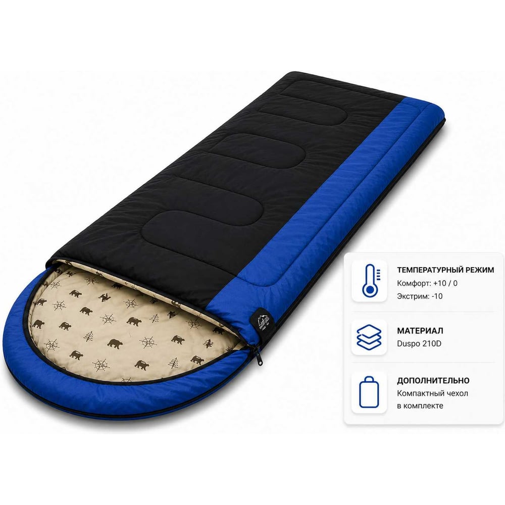 Изображение товара Спальный мешок Ifrit NITOUR -10 Duspo 210D СПМ-453 4630086586639 Изображение товара Спальный мешок Ifrit NITOUR -10 Duspo 210D СПМ-453 4630086586639