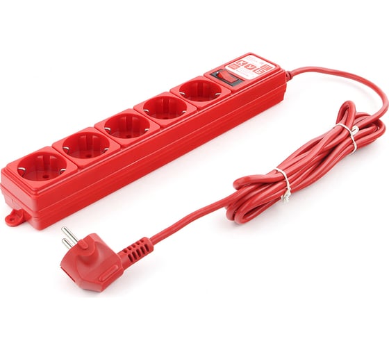 Изображение товара Фильтр-удлинитель Power Cube PC 3м 5р, красн. 10А/2,2кВт SPG-MXTR-14