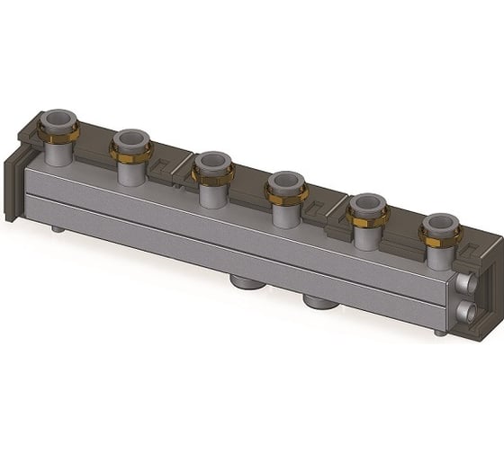 Изображение товара Гребёнка, DN32, 2", 2 контура, размер отвода-2", 6,5 м3/ч ELSEN EWG32.02