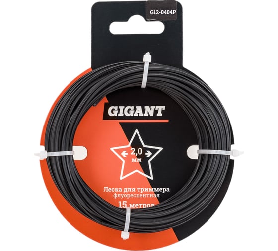 Изображение товара Леска для триммеров 2 мм, 15 м, звезда Gigant G12-0404P