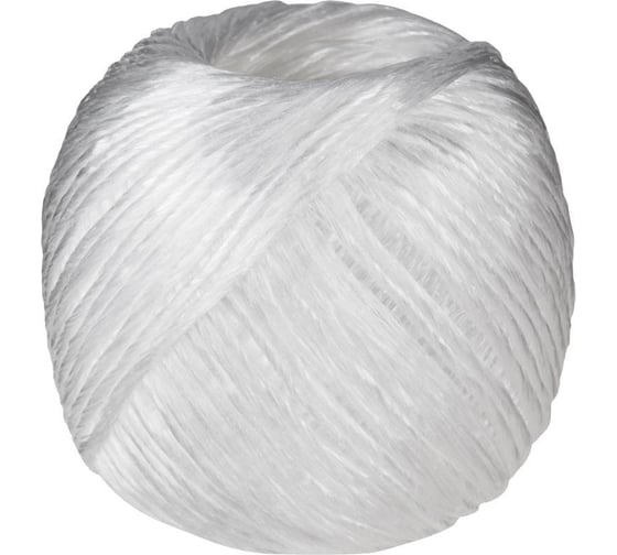 Изображение товара Хозяйственно-бытовой шпагат Комус пп 1,6 ктекс, белый, в бобине 200 гр 17929