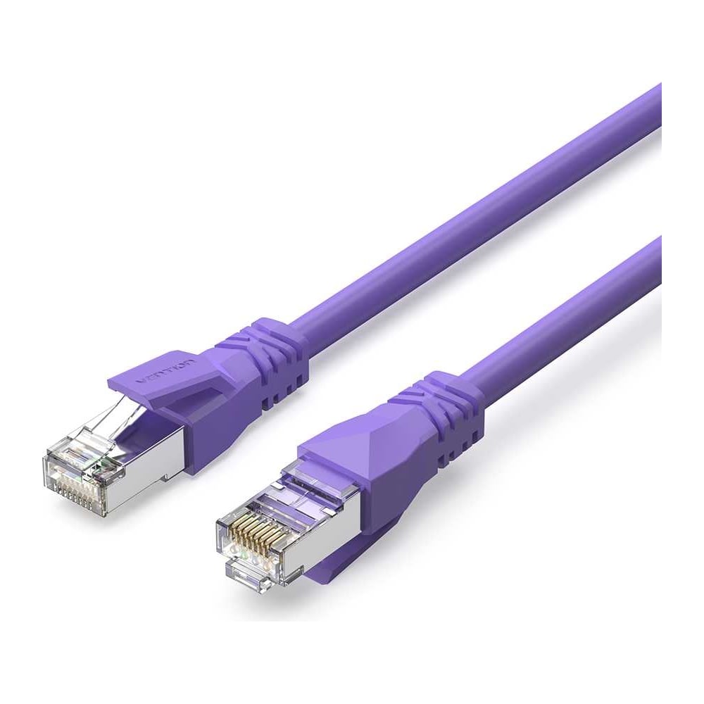 Изображение товара Патч-корд VENTION SFTP cat 6A 0,3м RJ45 фиолетовый сетевой кабель