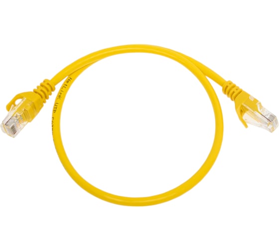 Изображение товара Патч-корд Netlink utp 5e кат. литой 0.5 м желтый УТ000004675