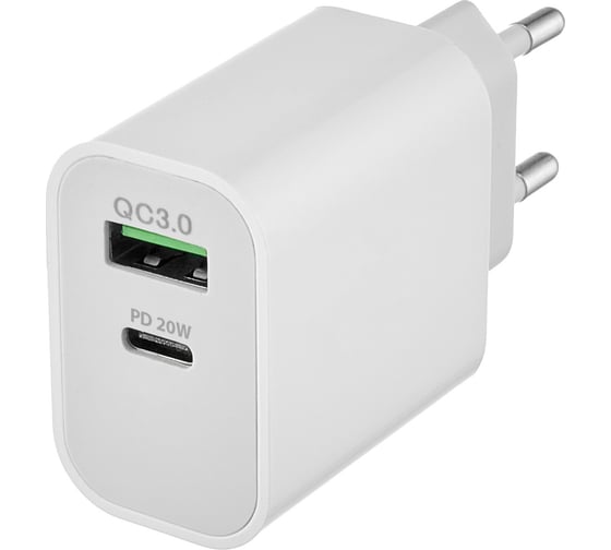 Изображение товара Сетевое зарядное устройство ROCKET Space Pro 20W, USB-A,USB-C RWC504WH20SPP-AC