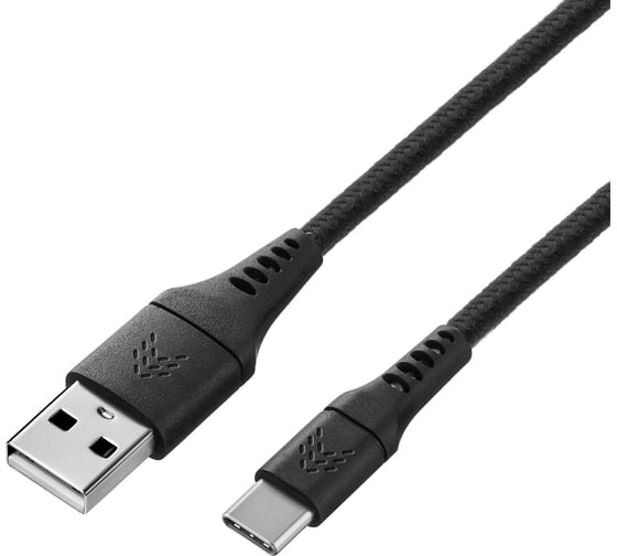Изображение товара Зарядный кабель ROCKET Contact USB-A,USB-C 1м, тканевая оплетка RDC503BL01CT-AC