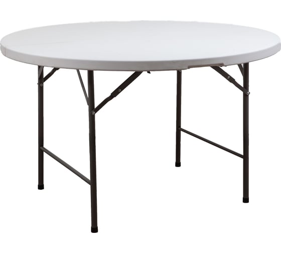 Изображение товара Складной стол AKS Home d122х74, белый 69988