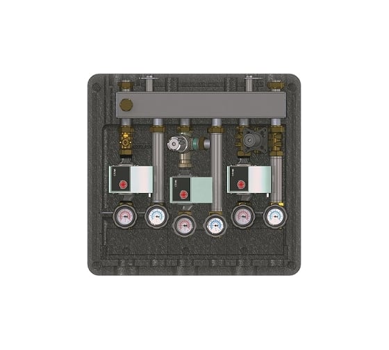 Изображение товара Гребёнка, DN20, с гидрострелкой, 1", 3 контура, размер отвода-1", 2 м3/ч ELSEN EWG20.03