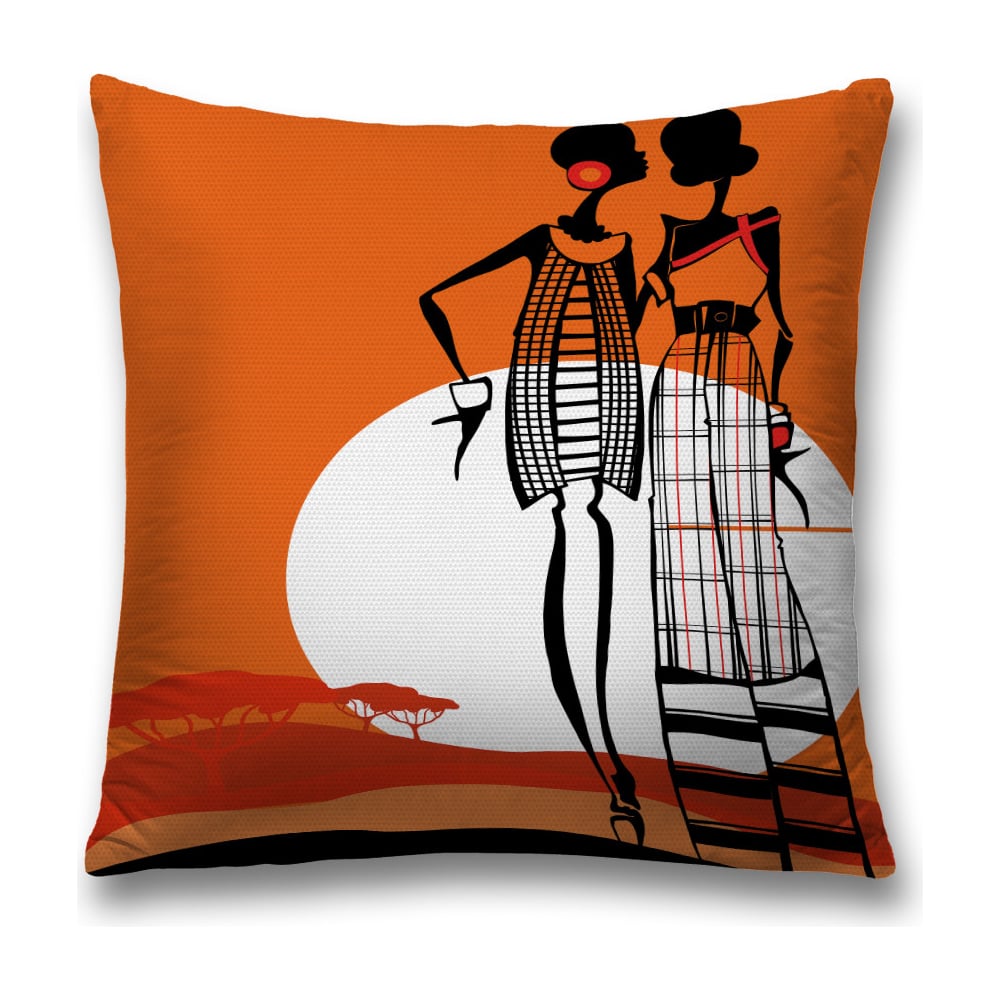 Изображение товара Декоративная наволочка JOYARTY на 45х45 см с рисунком и молнией