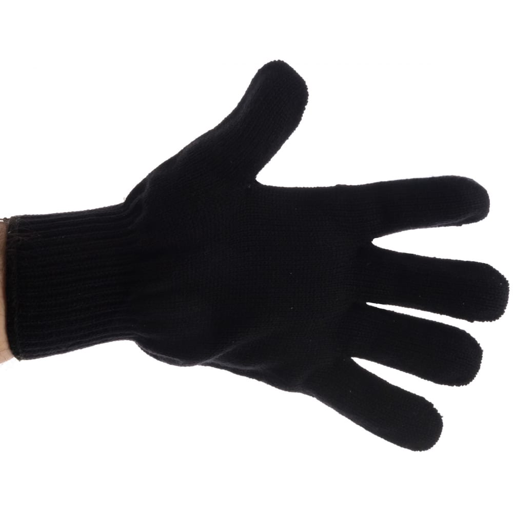 Трикотажные перчатки СИБРТЕХ бордюр лента 10х1000 см полиэтиленовый черный россия сибртех