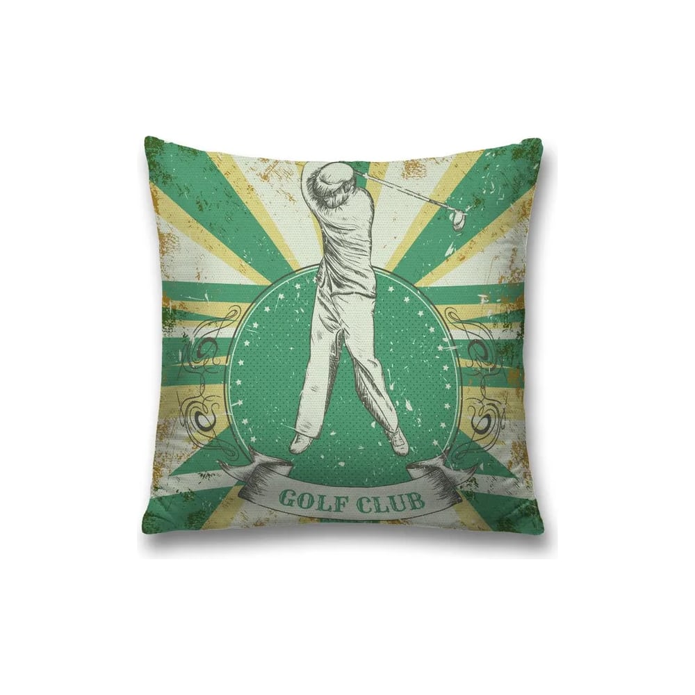 Изображение товара Декоративная наволочка JOYARTY 45х45 см с рисунком желтый зеленый полиэстер