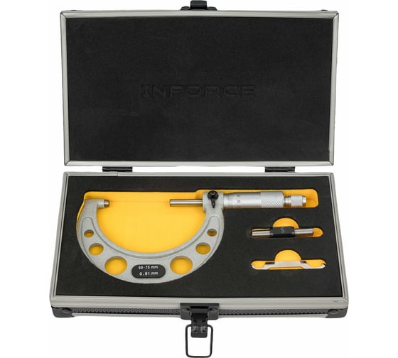 Изображение товара Микрометр Inforce 50-75мм*0.01мм 06-11-43