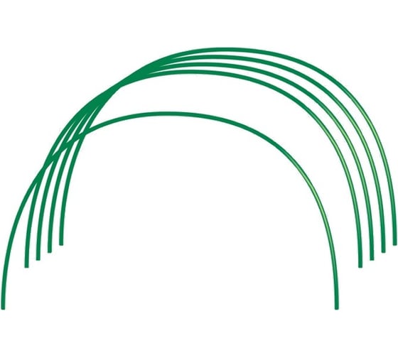 Изображение товара Парниковые дуги в ПВХ Без бренда 0.85х0.9 м, 6 шт, диаметр проволоки 5 мм 64408