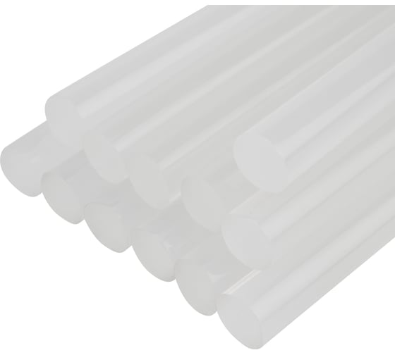 Изображение товара Клеевые стержни d=11,3 мм, L=100 мм, прозрачные, 12 шт., блистер Rexant 09-1220