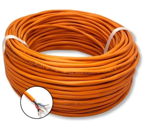 Изображение товара Огнестойкий кабель ПРОВОДНИК кпснг(a)-frls 2x2х0.5 мм2, 1м OZ43837L1