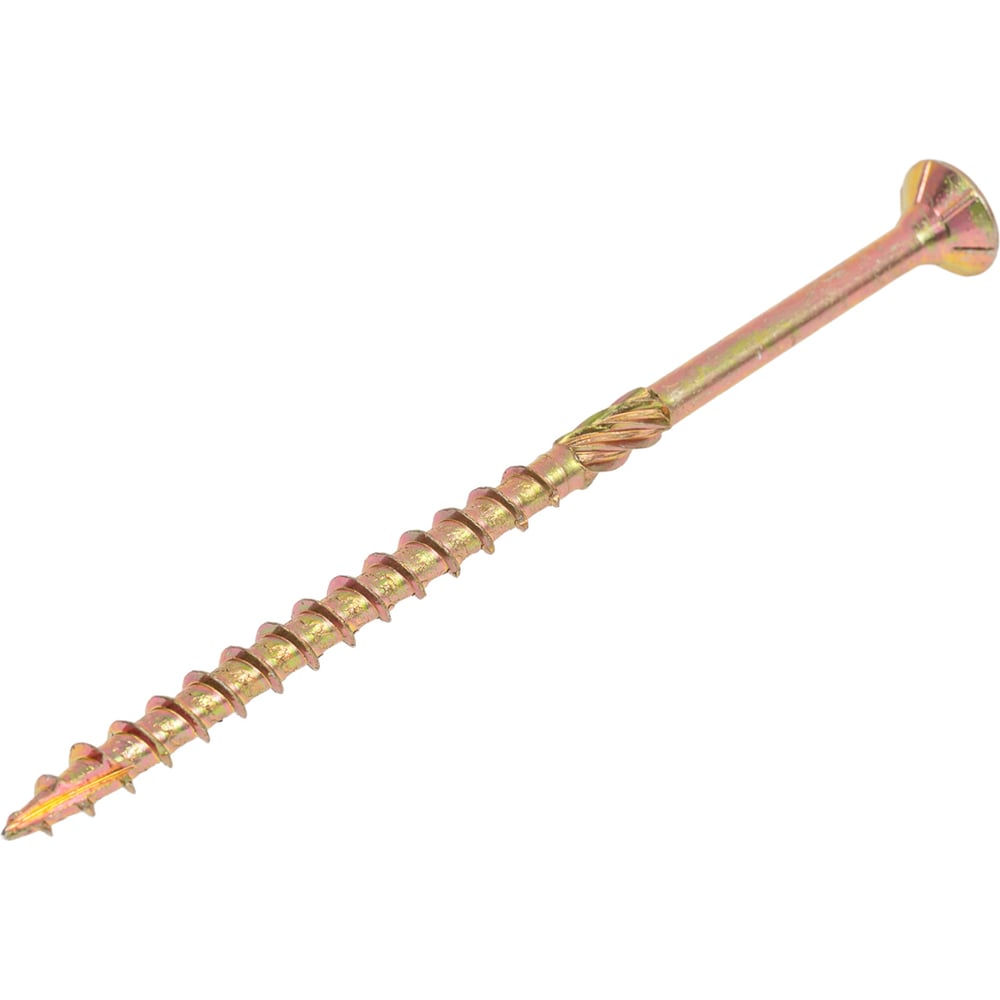 Изображение товара Конструкционные саморезы КРЕП-КОМП потай 5.0x90 мм 100 шт желтый цинк Torx