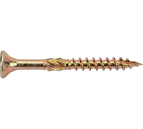 Изображение товара Конструкционные саморезы КРЕП-КОМП потай, Torx, желтый цинк, 3.0x30 мм, 500 шт. скт330