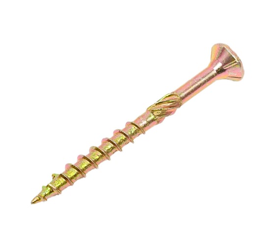 Изображение товара Конструкционные саморезы КРЕП-КОМП потай, Torx, желтый цинк, 4.0x45 мм, 200 шт. скт445