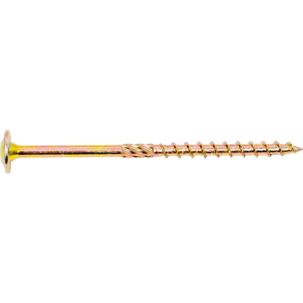 Изображение товара Саморезы с прессшайбой Torx по дереву 6x100 мм желтый цинк 100 шт КРЕП-КОМП