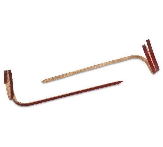 Изображение товара Бамбуковая пика Optiline СПИРАЛЬ красная, 8 см, 100 шт. 10-2045