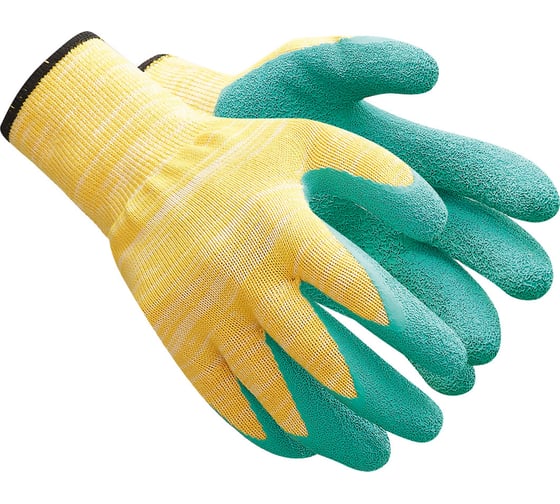 Изображение товара Трикотажные перчатки с латексным покрытием Ампаро София Лайт 13 класс, р. 9 497901-9