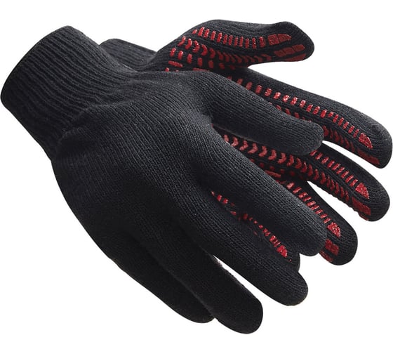 Изображение товара Зимние утепленные перчатки с ПВХ-точкой Ампаро Пантера из полушерсти, р.9 497898-9