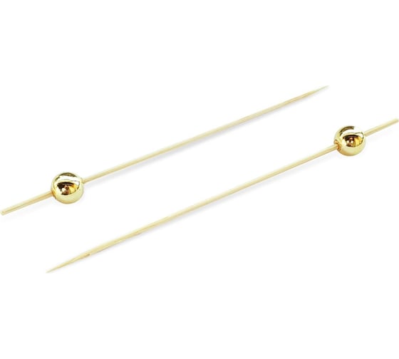 Изображение товара Бамбуковая пика Optiline ЗОЛОТАЯ ЖЕМЧУЖИНА 12 см, 100 шт. 10-0669