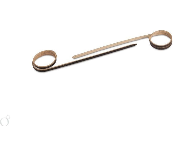 Изображение товара Бамбуковая пика Optiline ЗАВИТОК 10 см, черная, 100 шт. 10-2042